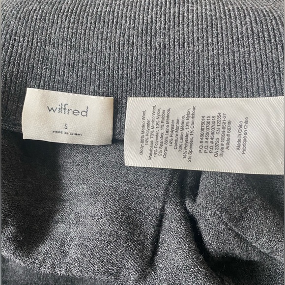 Aritzia Wilfred Brion Pant. Size S. Charcoal Grey. - Picture 6 of 7